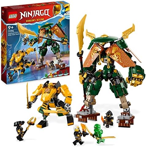 LEGO NINJAGO Lloyd and Arin’s Ninja Team Mechs 71794 Building Toy Set Building Blocks Toys for 9+ Gift for Boys and Girls