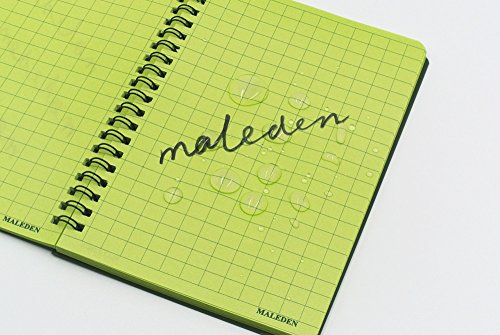 All Weather Notebooks, MALEDEN Waterproof Spiral Bound Steno Pads Memo Notes for Outdoor Activities Recording