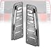 ZMAUTOPARTS Rear Upper Tail Light Lamp Vent Cover Guard Trim Chrome For 2003-2009 Hummer H2