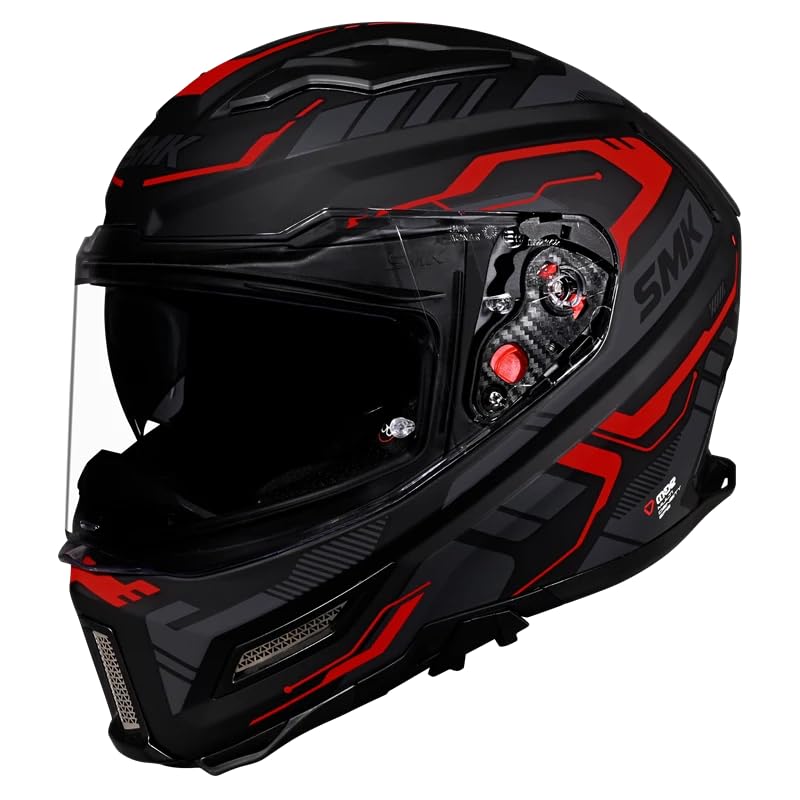 Image of SMK Agnar TEKTRON Full Face Dual Visor Helmet, ISI, DOT & ECE 22.06 Certified, Pinlock 30 Insert