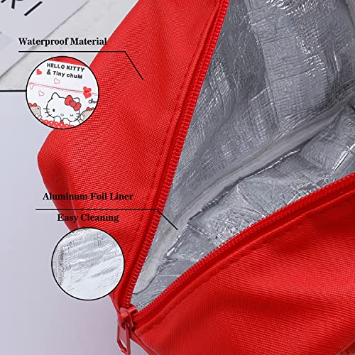 Anime Kitty Lunch Box Bag Kitty Cat Lunch Holder Layer Insulated Lunch Cooler Bag For Women Girl Work Picnic (Lb Kitty Cat) #TOP3