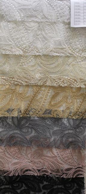 White Creation Glitter Embroidered Mesh Fabric, Cut by The Yard Lace Netting Material Ideal for Sewing, Dresses, Gowns, Skirts, Veils, DIY, Arts & Crafts, Drapery, Tablecloths, Home Décor Etc