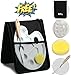 Artify 12 Pcs Paint Brush Set Includes Pop-up Carrying Case with Free Palette Knife, Large Flat Brush and Sponge for Acrylic, Oil, Watercolor and Gouache