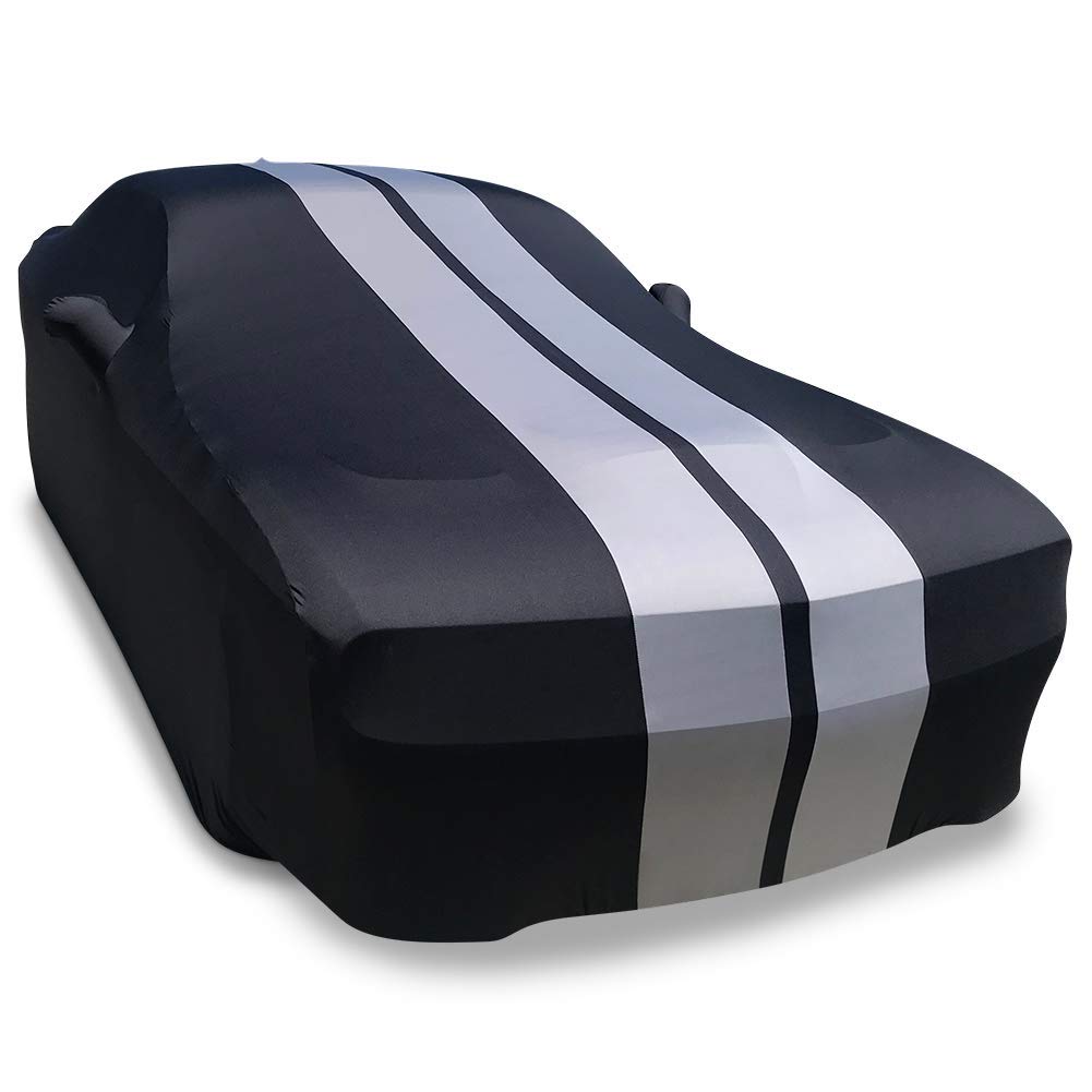 SR1 USA Dodge Challenger Custom Fit Car Cover - Indoor Ultraguard Stretch Satin - Protect from Dust - — view 9