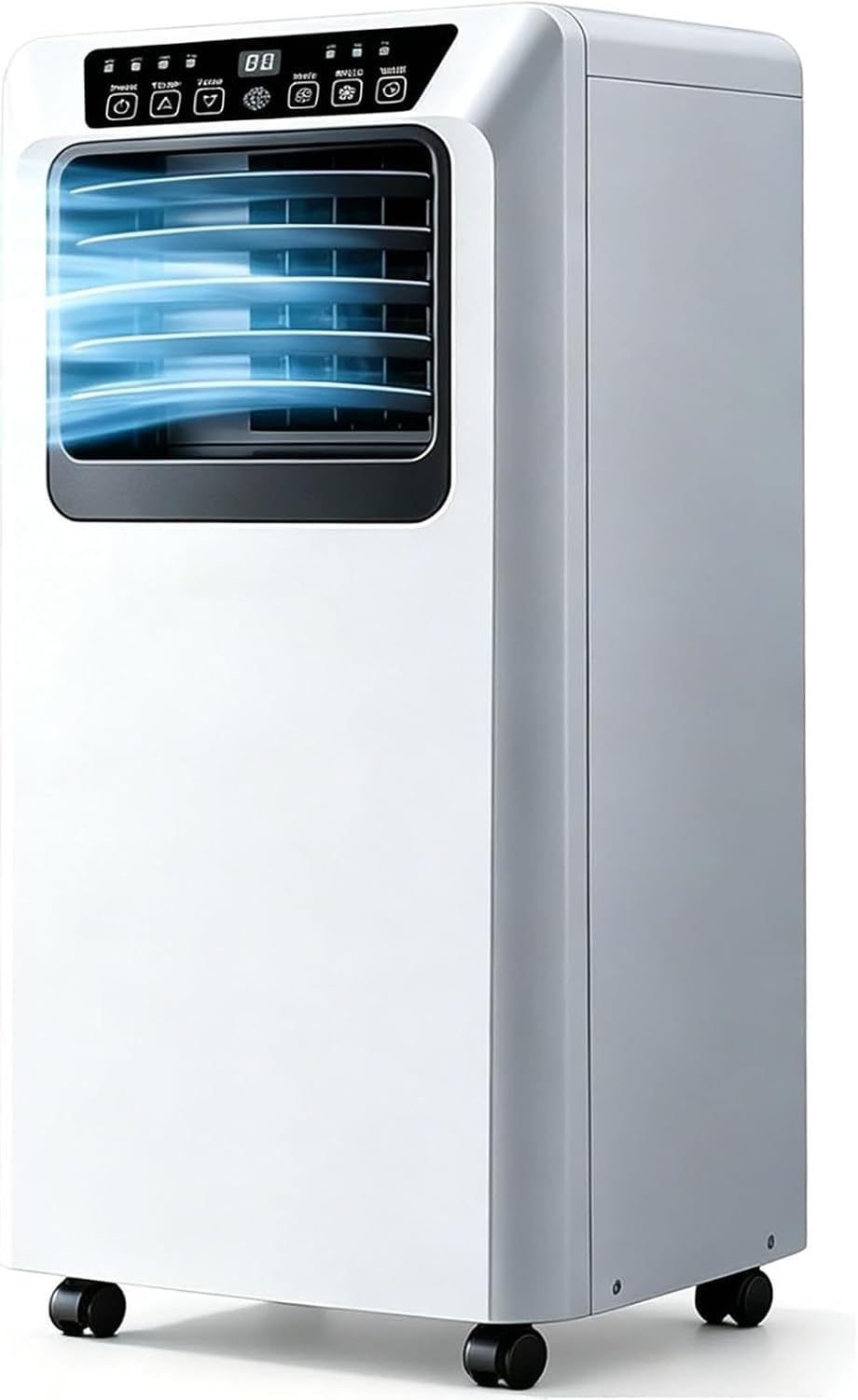HURUMA Aire Acondicionado Portátil 7000/9000 BTU Frío Calor 3 en 1 Silencioso con Temporizador 24h Kit Ventana Eficiencia Energética Clase A para Habitaciones hasta 25, 7000btu