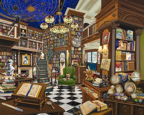 Ceaco - Puzzle Rare Book Dealer de 1000 Piezas Grandes para Adultos | Hecho en USA, Cartón Reciclado, Tamaño Terminado 26.6 x 19 in, Incluye Póster, Regalo, Enmarcable miniatura 2