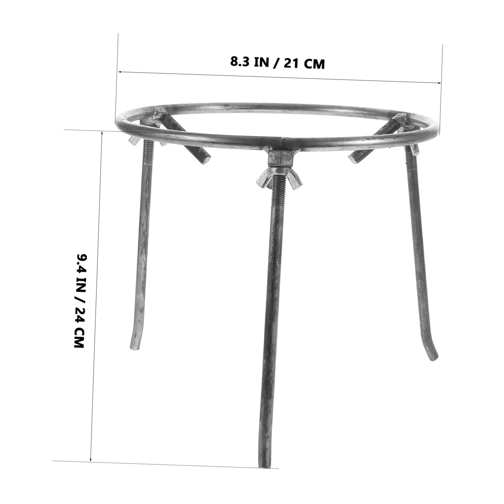 Toddmomy Trípode para Cocinar al Fuego y Soporte para Wok para Exterior, Desmontable y Estable en Acero, Adecuado para Fogatas y Camping al Aire Libre