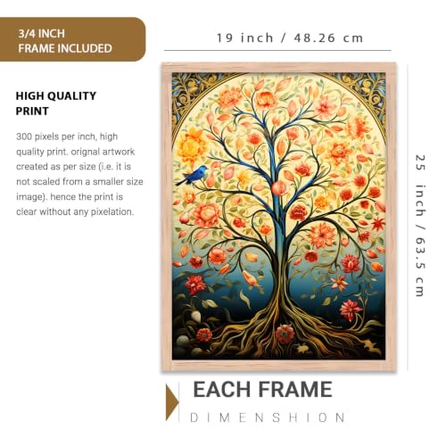 Image of kotart Premium Digital Paintings with Frame for Home Decoration - Painting for Living Room Bedroom Office Room Decor - Painting for Wall Decoration - Pack of 6 (Art 4, 19x25 inch)