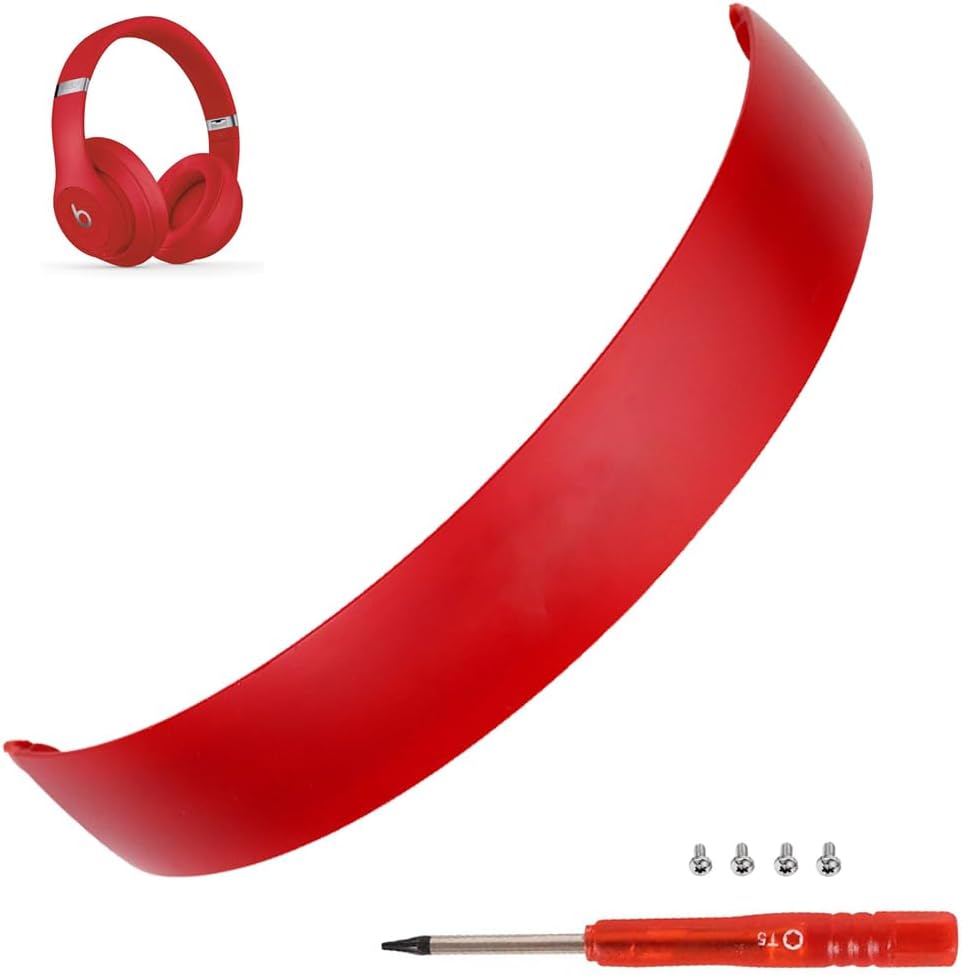 Studio 3 Headband as Same as The OEM Replacement Arch Band Studio3 Parts Accessories Compatible with Beats by Dr. Dre Studio 3 Wireless/A1914 Studio 2 Wired/Wireless Headphones (Red)