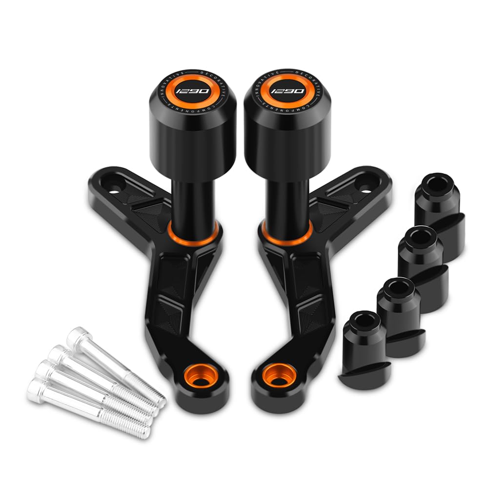 Modeer Motorrad Sturzpads Kompatibel mit K.T.M 1290 Super Duke R/RR 2020 2021 2022 2023 Rahmen Slider Sturzschutz superduke 1290 r/rr zubehör (orange)