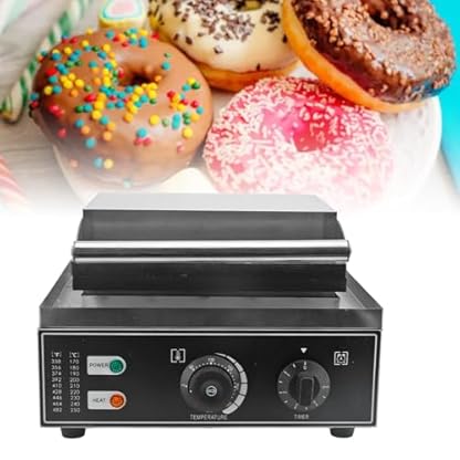 Kommerzieller Donut-Maker, Donut-Maschine aus Edelstahl und Aluminium, 6 Löcher für Dessertladen (EU-Stecker 220 V) – Bild 6