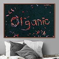 Framed Canvas Wall Art Pressed Quotes 3D Chic Inspirational Multicolor Pop Art Quotes Typography Ultra Whimsical - 16x24 inches