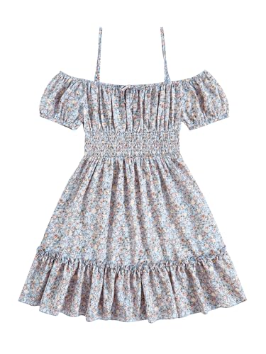 Robe d'été bohème pour fille vêtement léger à volants pour fillette