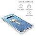 BENTOBEN Galaxy S10 Case, 2 in 1 Transparent Heavy Duty Rugged Shockproof Hybrid Hard PC Cover Soft TPU Bumper Protective Phone Case Cover for Samsung Galaxy S10 2019, Crystal Clear Silver Glitter
