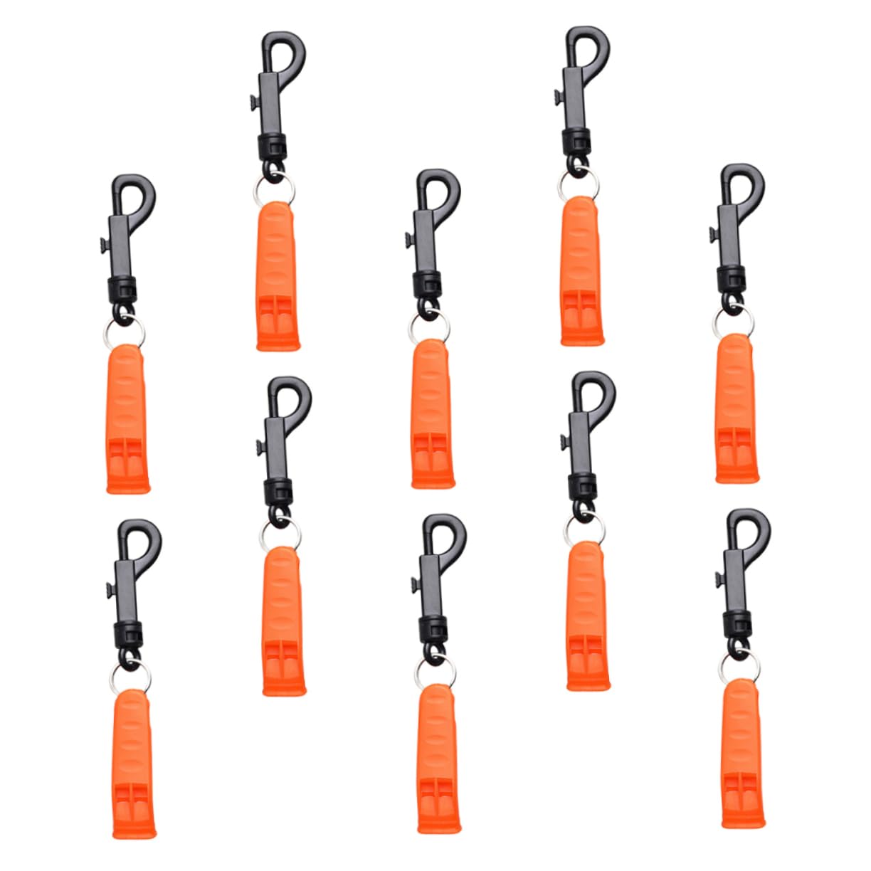 Gogogmee 10pcs Lifeguard Whistles Hiking Emergency Outdoor Survival Whistle Set Loud Plastic for Camping Kayaking Hunting