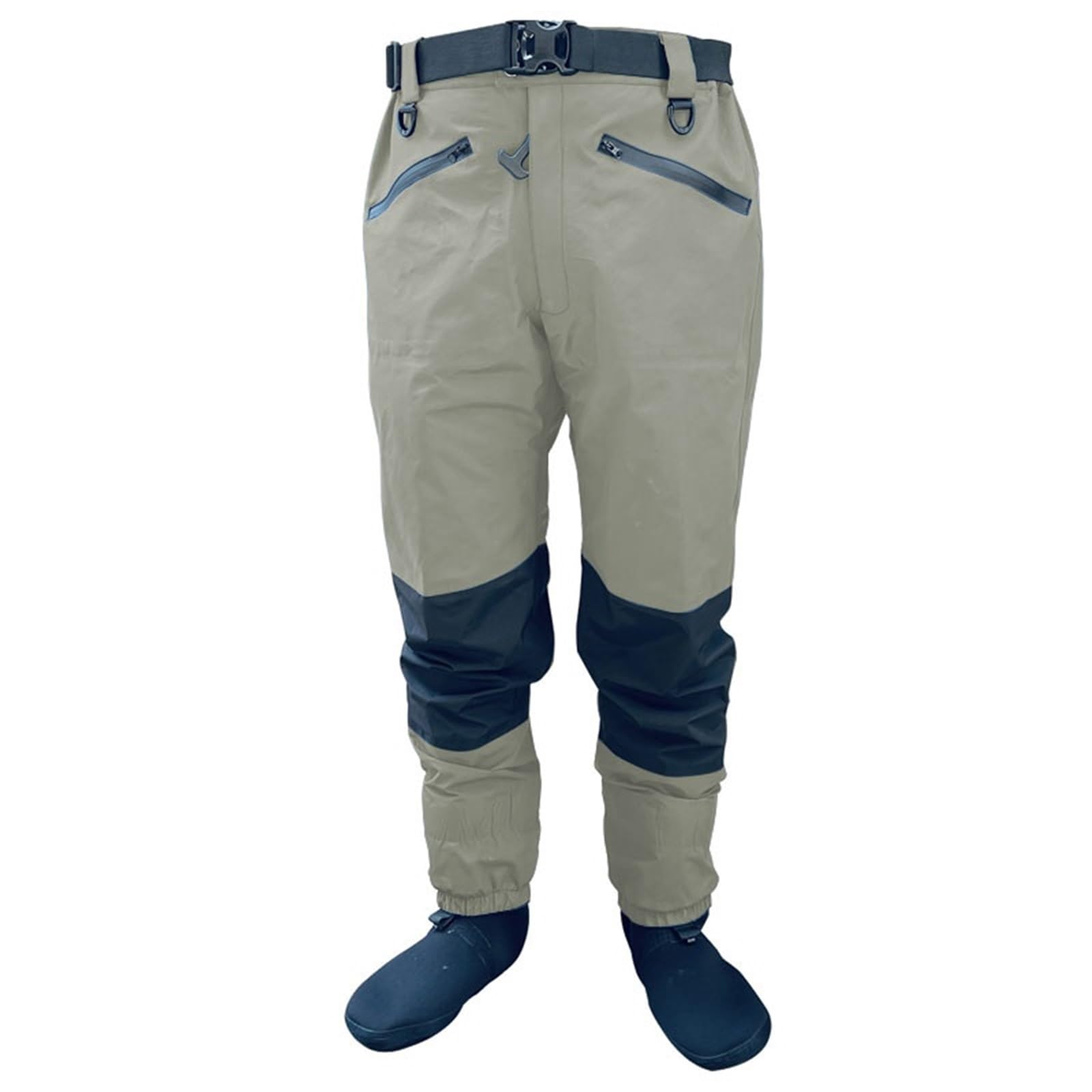 Wathose Herren Taille Stockingfoot Wader 4-lagige wasserdichte, atmungsaktive Wathose, langlebig for Fliegenfischen, Jagd, Kajakfahren