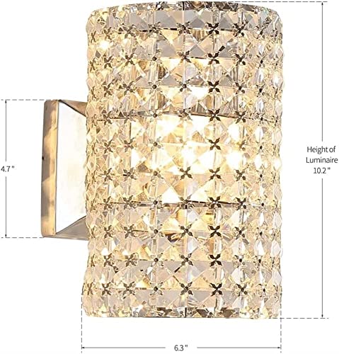 Applique murale postcrystal au design de luxe semi-circulaire culot E14 - 7
