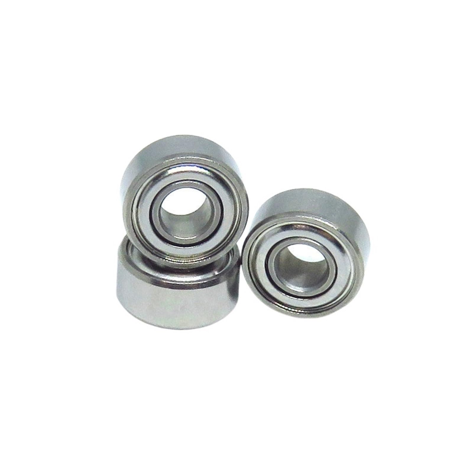 NOBIRTBSA 10Pieces 3.175x7.938x3.571mm SR2-5 ZZ Hybrid Ball Bearing R2 R2-5 SR2C SR2-5C 1/8" x5/16 x9/64 Miniature Ceramic Bearing