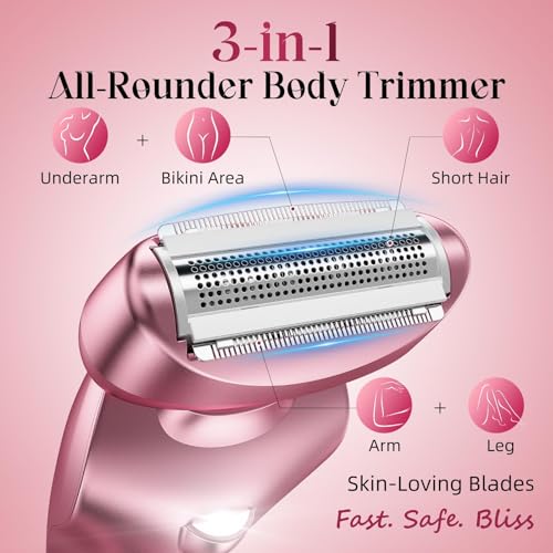 45% Off Cordless Electric Razor for Women - Rechargeable & Waterproof