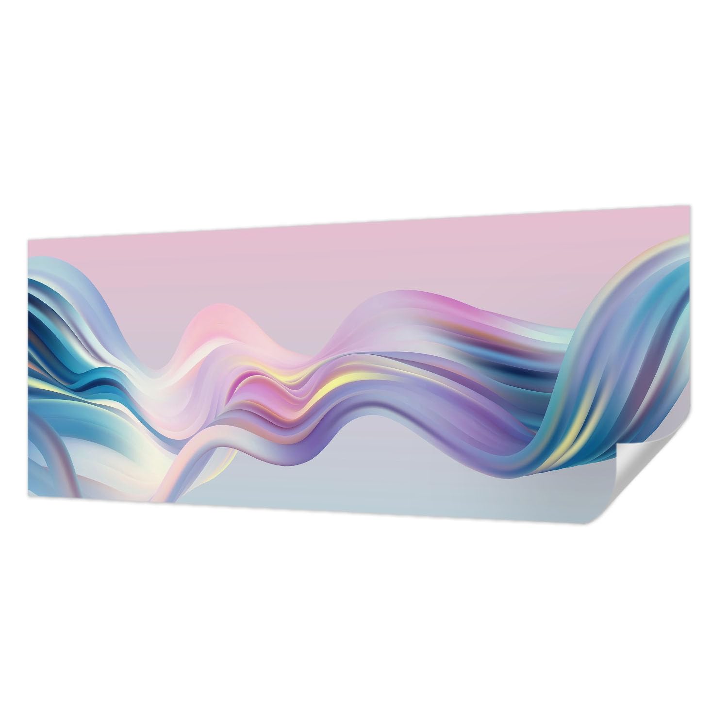 Revêtement mural autocollant vagues colorées 250x104 cm salon