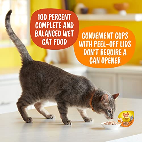 Image of Meow Mix Chunks in Gravy, Wet Cat Food with Real Chicken Breast, 12 Cups