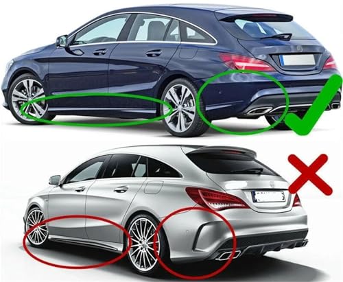 Bavettes de protection CLA 45 Shooting Brake X117 contre éclats de pierre - 4