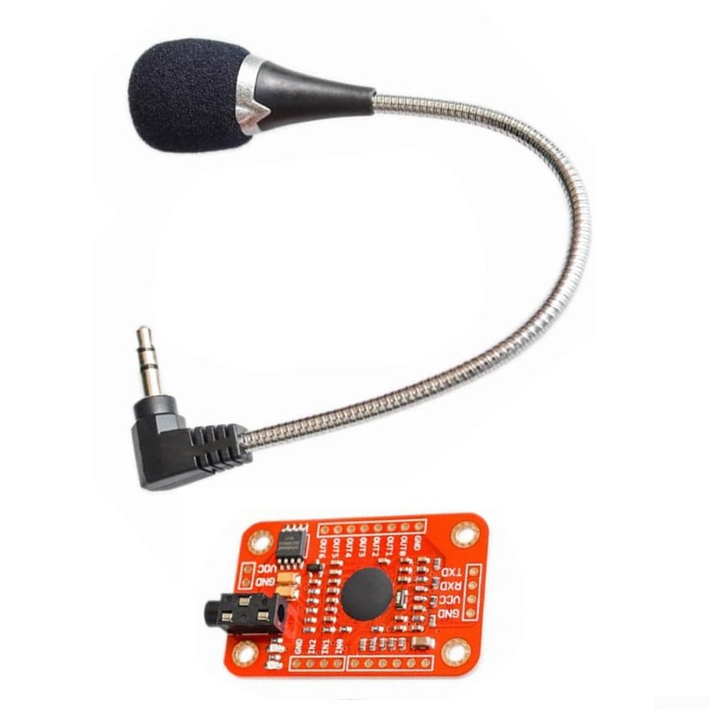 Für kompatibles Spracherkennungsmodul V3 mit schneller Multi-Sprachverarbeitung, kompaktes Design mit anpassbarem GPIO-Ausgang und serieller Port-Steuerung