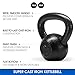 Yes4All Kettlebell Sets, Pair 15 & 20 LB Cast Iron Strength Training Kettlebells, Wide Handles & Flat Bottom for Push Ups, Swings, Squats & Full Body Workout at Home or Gym