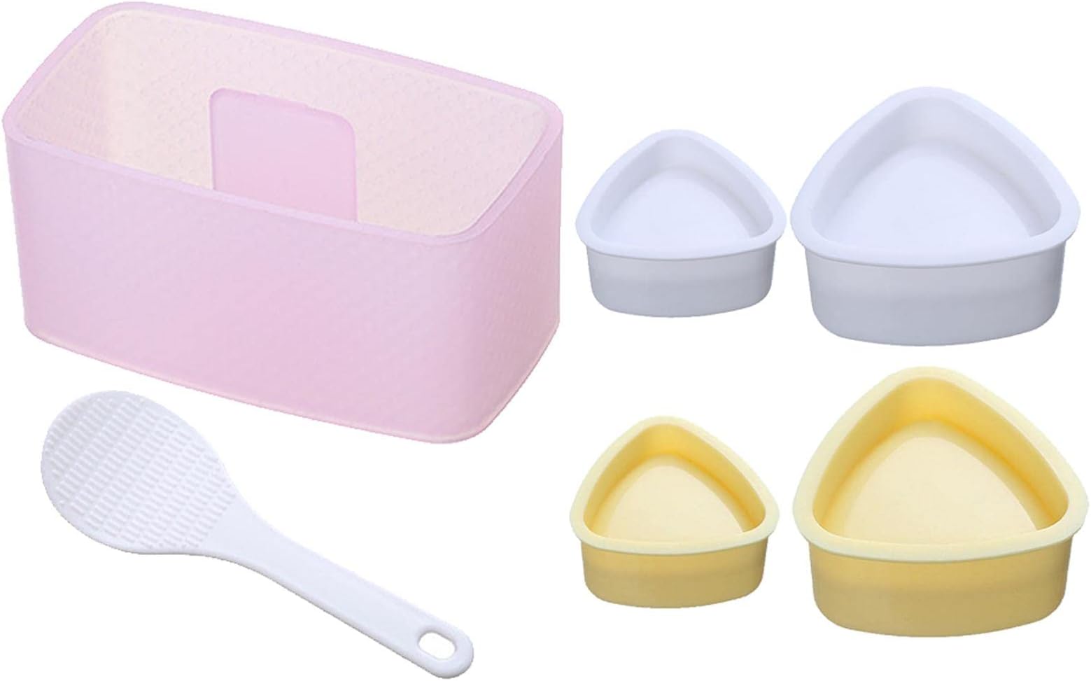 6 Pcs Sushi Mol-d,Non-Stick Musubi Maker Press Set Sushi Making Kit Easy Clean Triangle Sushi Mol-d