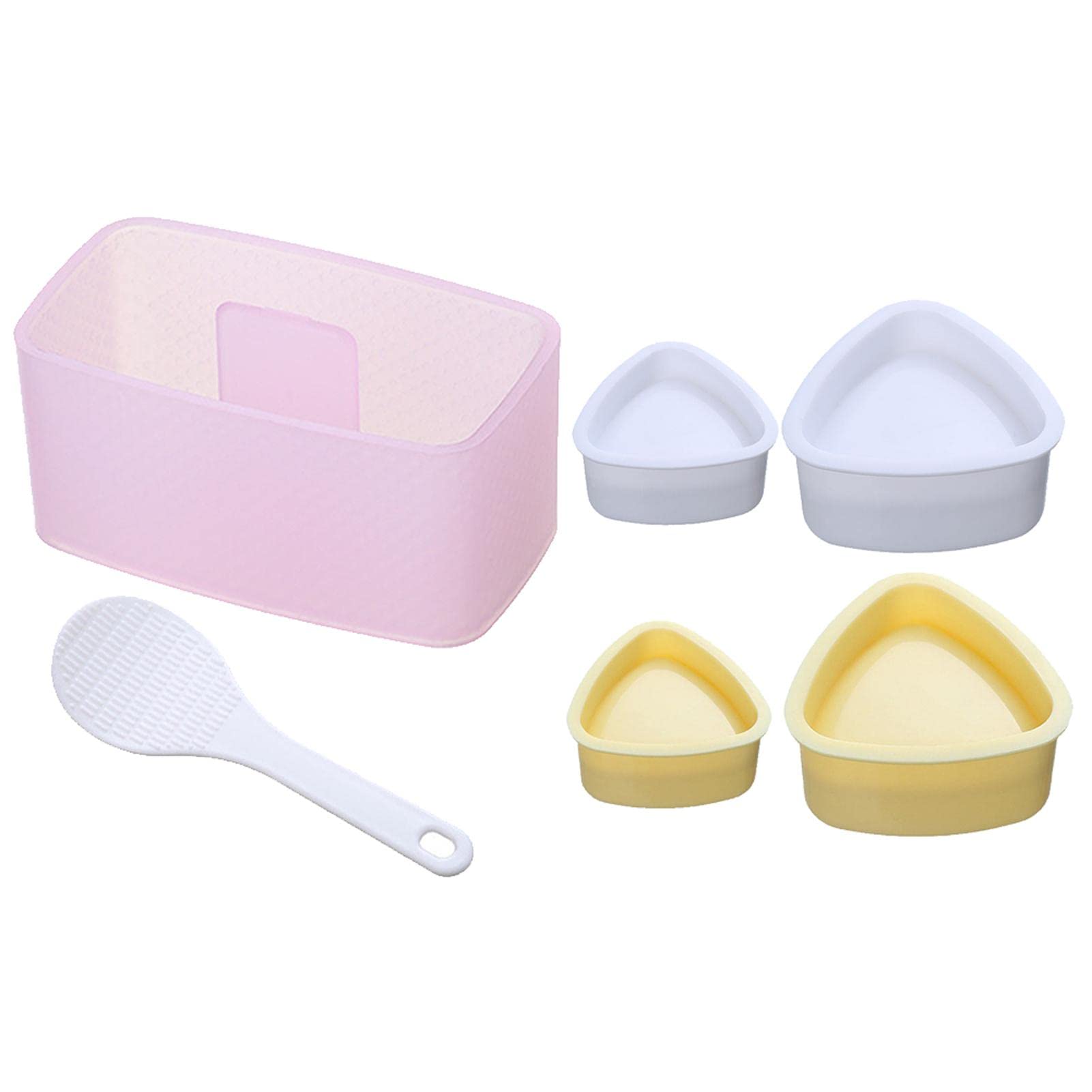 6 Pcs Sushi Mol-d,Non-Stick Musubi Maker Press Set Sushi Making Kit Easy Clean Triangle Sushi Mol-d