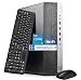 HP EliteDesk 800 G3 SFF - Ordenador de sobremesa (Intel Core i5-7500, 8 GB de RAM, 256 GB SSD, WiFi, Bluetooth, teclado QWERTY de EE.UU., Windows 11 Pro (reacondicionado)