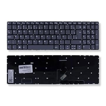 Teclado para Notebook Lenovo Ideapad S145 330 330s 320 B330 15.6 Polegadas Cinza Chumbo