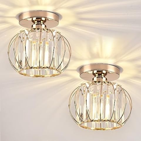 ZYDTRIP Modern Crystal Ceiling Light Fixture Cover