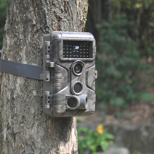 GardePro A3S Wildkamera 64MP 1296P H.264 Video Wildtierkamera mit Klarer 30m No Glow Infrarot, 0.1s Schnelle Trigger Nachtsicht Bewegungsmelder, 120° Erfassungswinkel, IP66