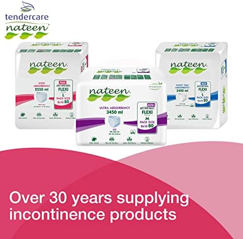 Tendercare Nateen - Adult Incontinence Pants - 20 Large Adult Day Plus Pull Up Pants - Disposable Pants for Men & Women - Discreet Incontinence Pants - 2550ml Absorbency
