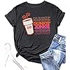 Coffee-Shirt-for-Women-Dunkie-Junkie-T-Shirts-Funny-Letter-Print-Short-Sleeve-Casual-Tee-Tops Coffee Shirt for Women Dunkie Junkie T Shirts Funny Letter Print Short Sleeve Casual Tee Tops