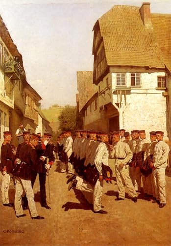 Tableaux Cadets militaires défilé de Carl Rochling | Impression 60x90cm