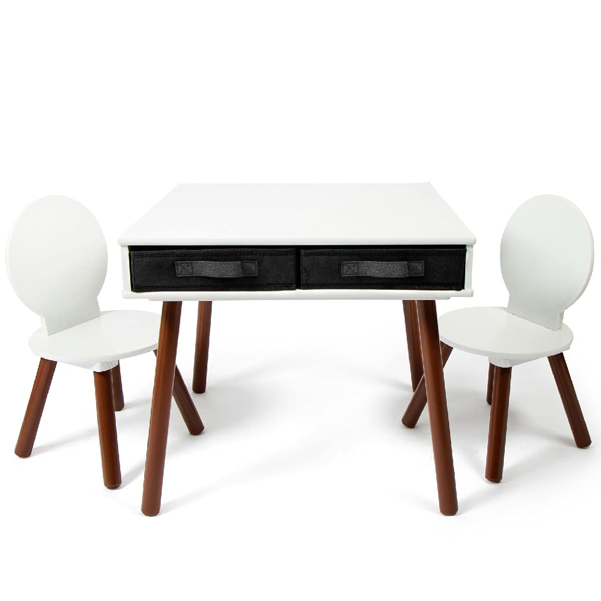 Buy Milliard Kids Mid Century Modern Table and Chair Set Wooden with