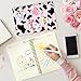 L1rabe 2 A5 Cow Spiral Notebooks Back to School Cute Funny College Ruled Lined Notepads Hardbound Spiral Exercise Book for Kids Students Teacher Spring Easter Gift Travel Journal Diary(Cute Pink Cow)