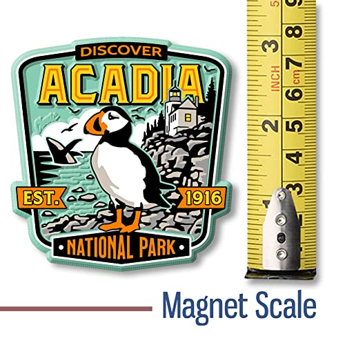 Imán decorativo Acadia National Park 3x2.9 pulgadas miniatura 2