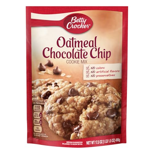 Betty Crocker Oatmeal Chocolate Chip Cookie Mix 17.5 oz (Pack of 4) image 2