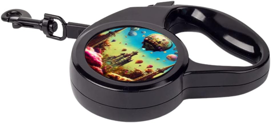 Surrealism Painting Retractable Pet Leash - Fantasy Leash - Art Dog Leash (197 inches)