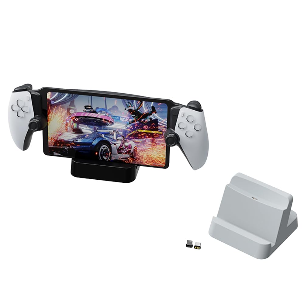 Station de chargement portable pour Playstation Portal - Base de support pour console de jeu PS Portal (blanc)