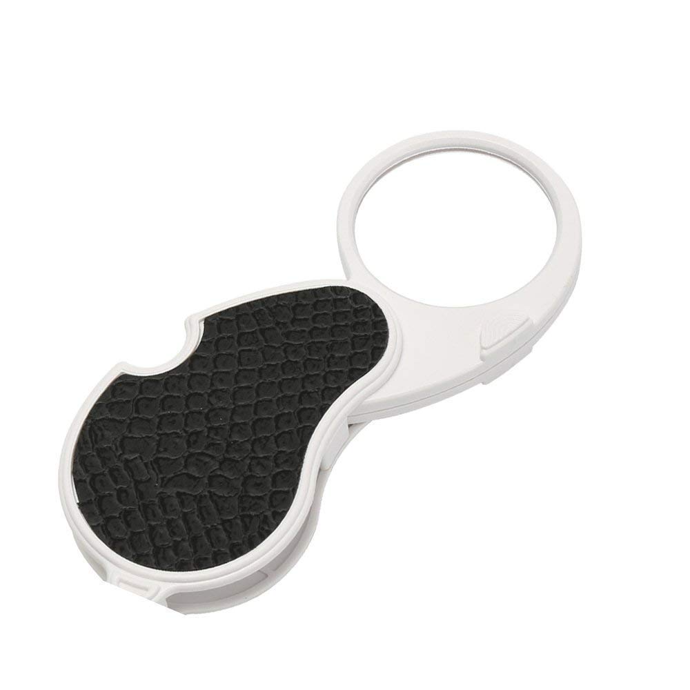 Lupa Plegable de Mano portátil de Aumento, HD con Zoom de luz LED 10x, Lupa de Lectura de Mano