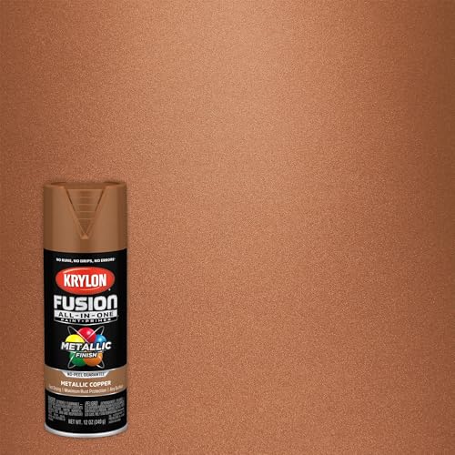 Image of Krylon Fusion All-In-One Adhesive Spray Paint for Indoor /Outdoor Use, 12 oz, Copper