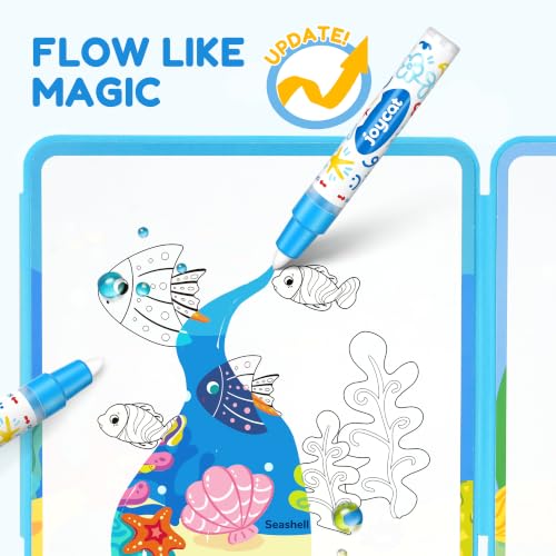 JoyCat Ocean Water Coloring Book for Toddlers 1-3, Foldable EVA, No-Mess - Image 4