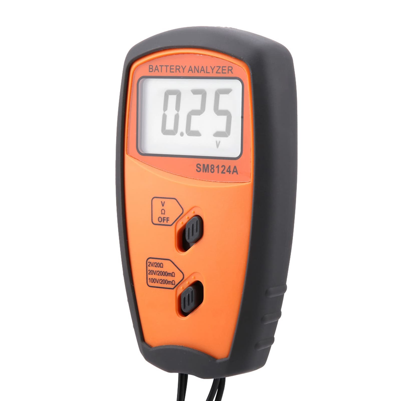 Voltmètre de résistance numérique à écran LCD SM8124A, testeur de tension de batterie pour automobiles, véhicules électriques, téléphones électroniques