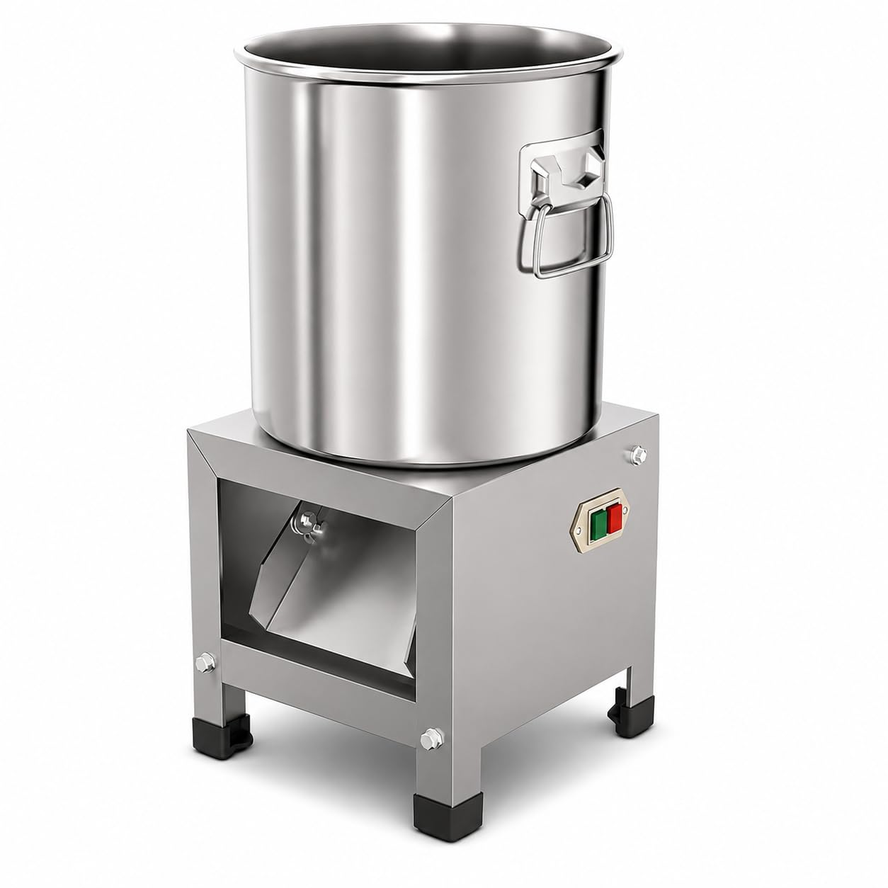 Cortador de verduras comercial de 1800 W, cortador de acero inoxidable resistente para procesamiento de alimentos multiusos, ideal para preparación de alimentos de verduras y aves de corral