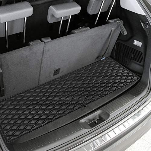 Fh Group F16501 Deluxe Heavy-Duty Faux Leather Diamond Pattern Multi-Purpose Cargo Liner (Black) 14 Inches - Universal Fit For Cars, Trucks & Suvs #TOP4