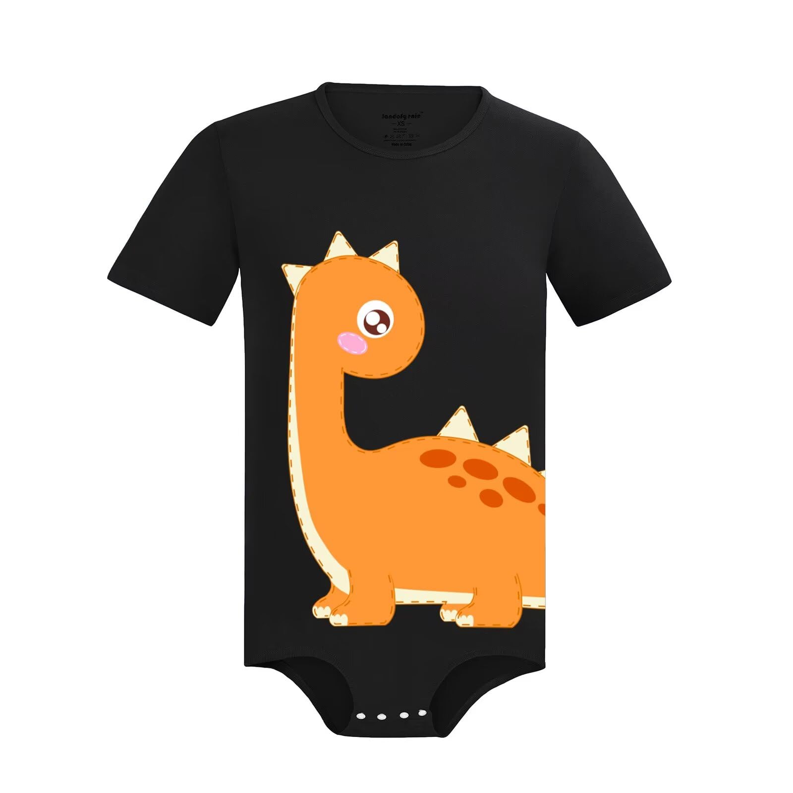 Landofgenie Onesie Pigiama Bodysuit da Uomo Corto Body Uomo Jumpsuit Romper da Uomo - Dinosaur Andy